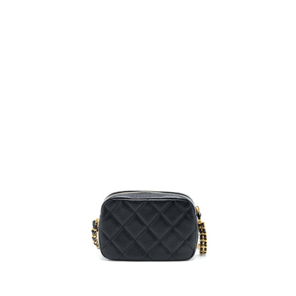 Chanel 22P Camera Crossbody Bag Caviar Black GHW(Microchip)