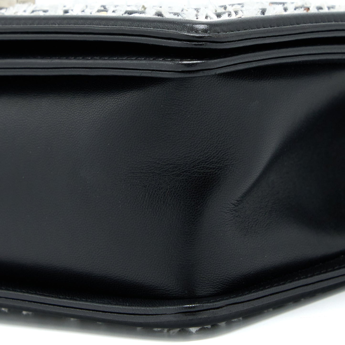 Chanel Medium Boy Bag Limited Lambskin Black/White SHW