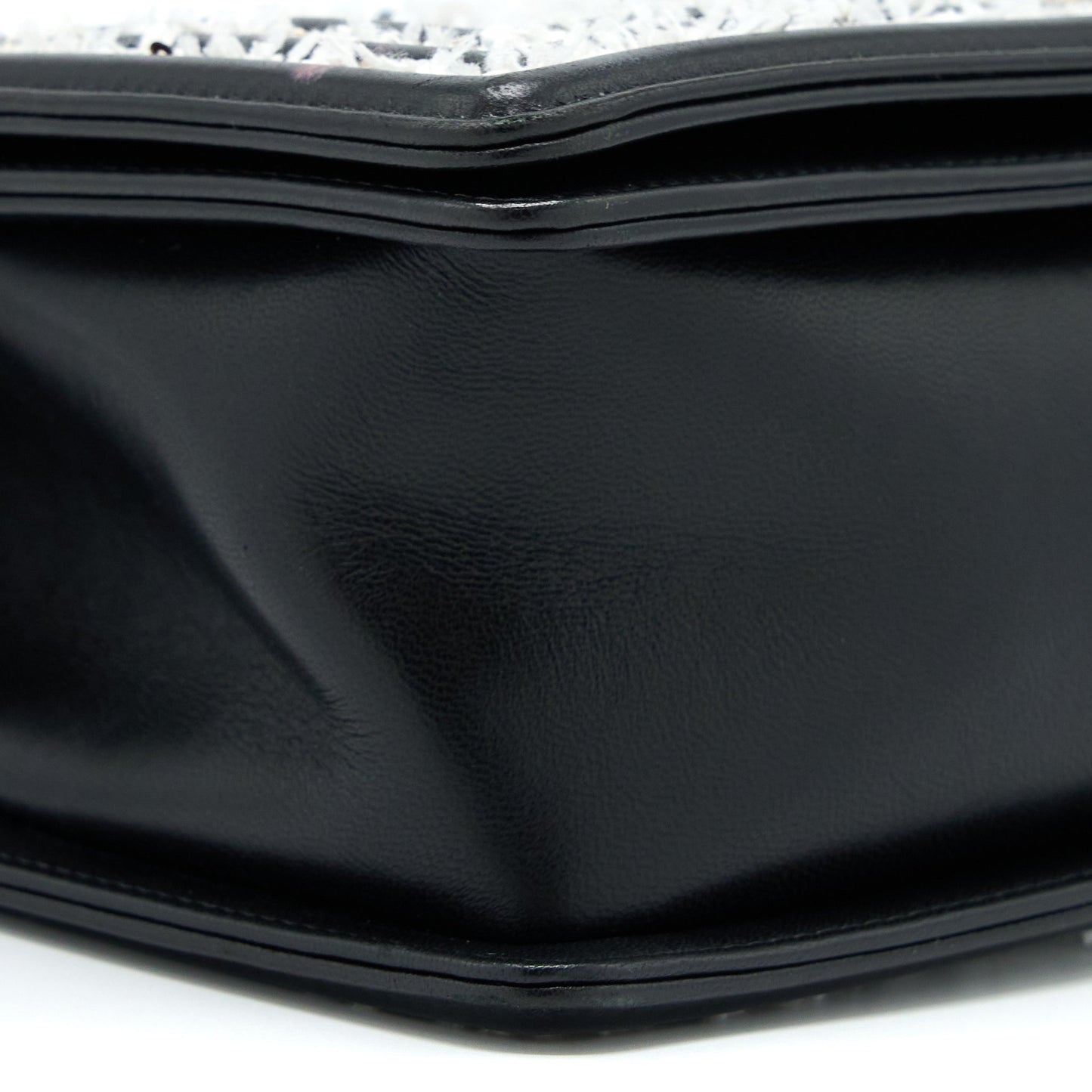 Chanel Medium Boy Bag Limited Lambskin Black/White SHW
