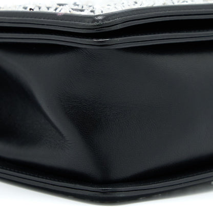 Chanel Medium Boy Bag Limited Lambskin Black/White SHW
