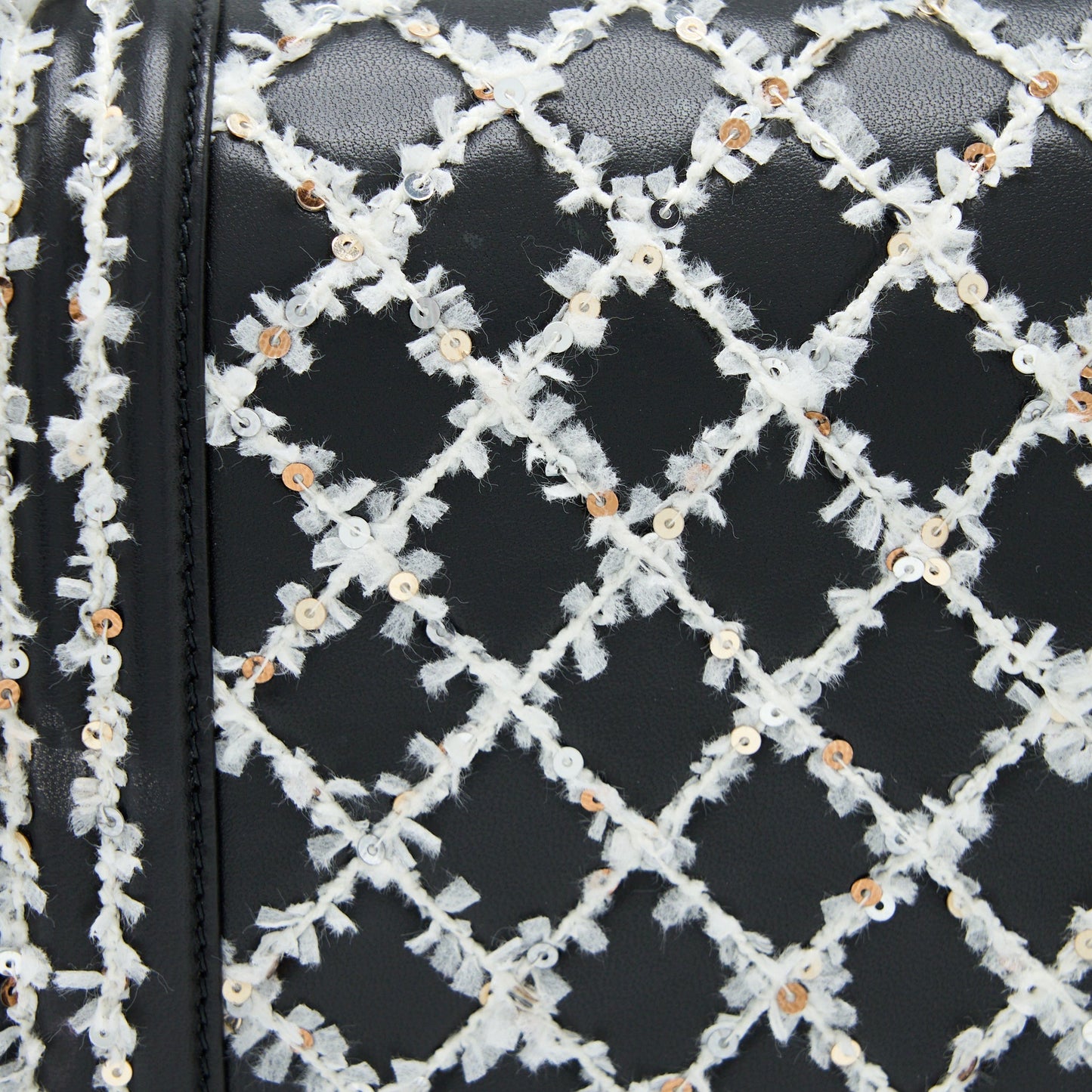 Chanel Medium Boy Bag Limited Lambskin Black/White SHW