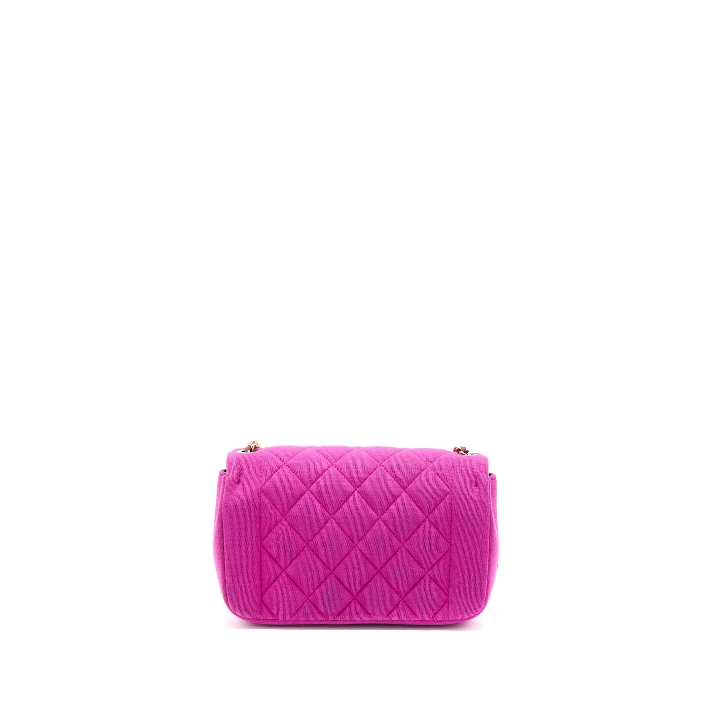 Chanel Seasonal Mini Flap Bag Fabric Pink LGHW