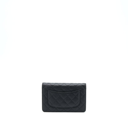 Chanel Classic Wallet On Chain Caviar Black SHW