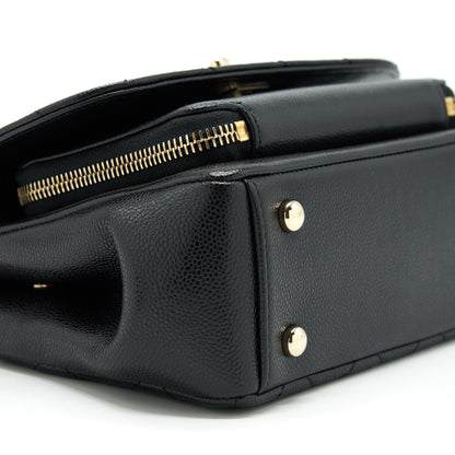 Chanel 22P Small Business Affinity Grained Calfskin Black LGHW (Microchip)