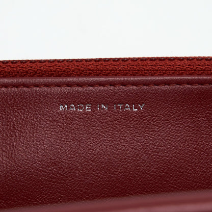Chanel Classic Wallet On Chain Lambskin Dark Red SHW