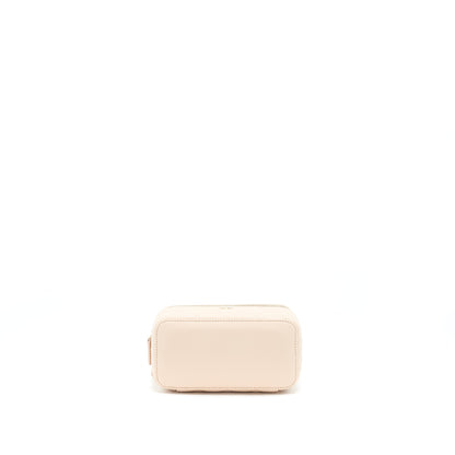 Chanel Long Vanity With Chain Caviar Beige LGHW