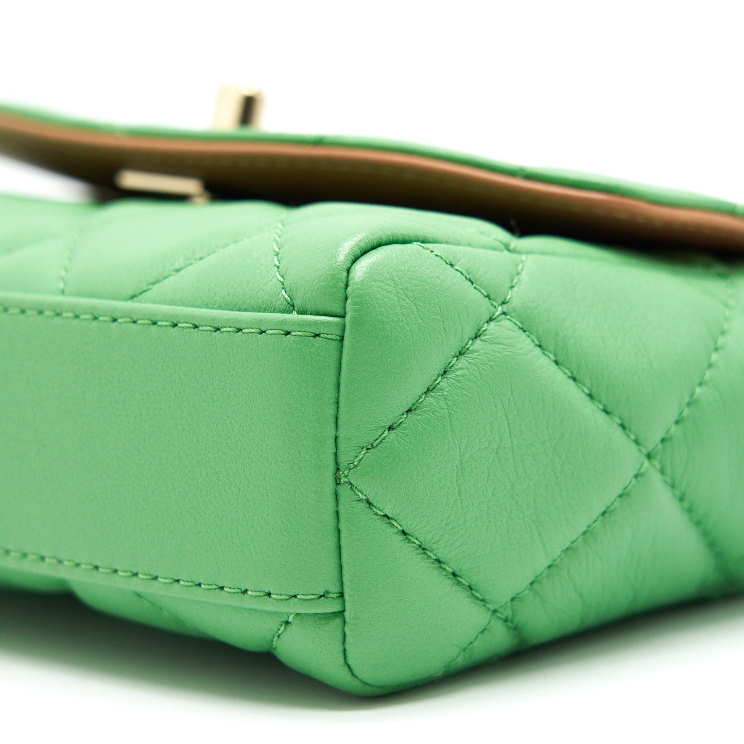 Chanel Small Scarf Entwined Chain Bag Green