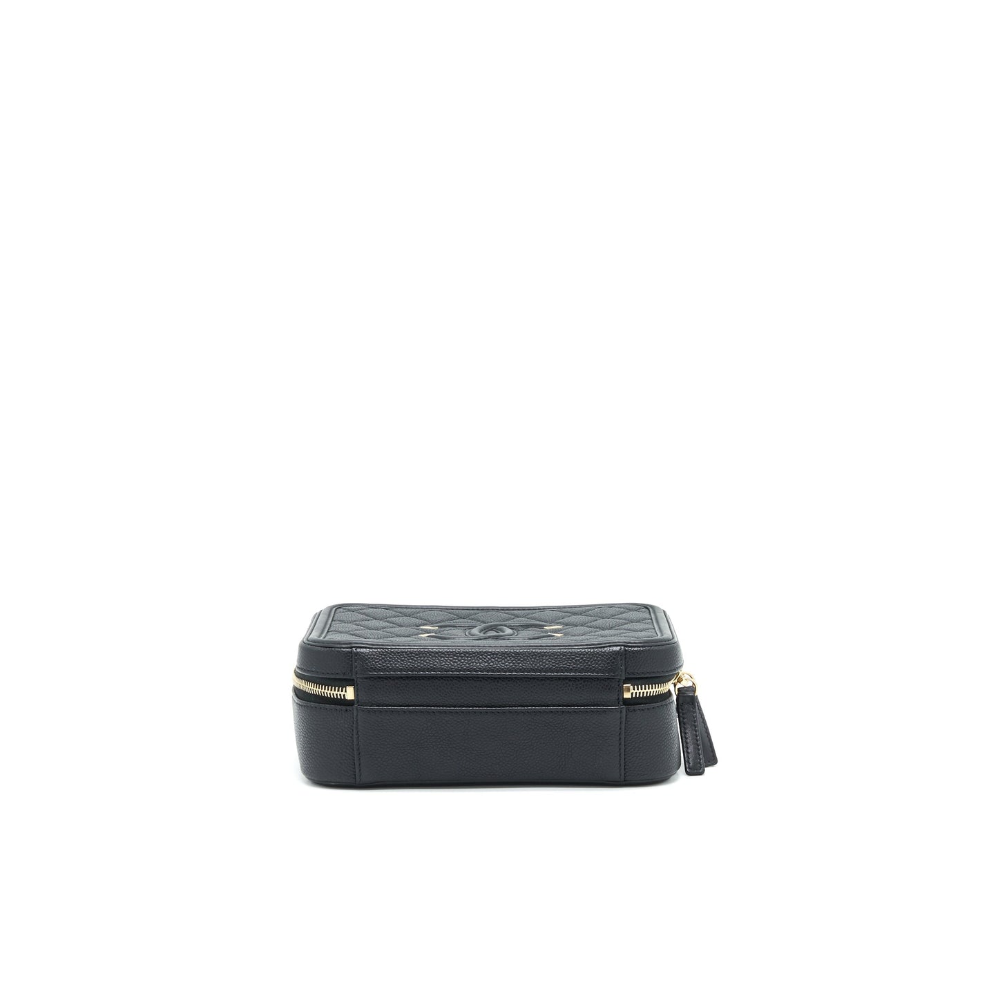 Chanel Cavia Leather Vanity Bag Black GHW
