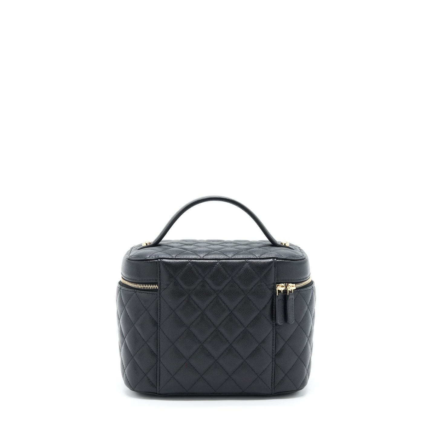 Chanel Top Handle Vanity Case Caviar Black LGHW