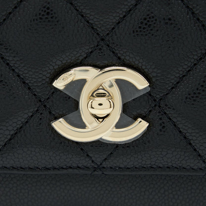 Chanel Medium Business Affinity Caviar Black LGHW(Microchip)