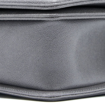 Chanel Small Boy Bag Caviar Grey LGHW