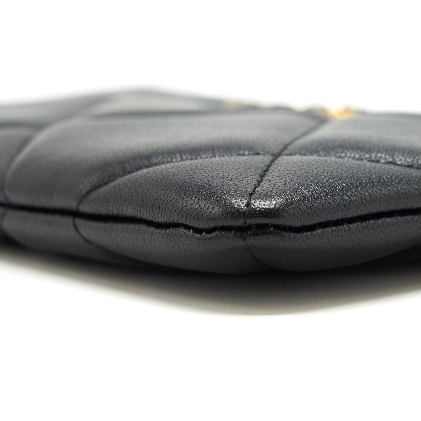 Chanel 19 Small pouch Goatskin Black GHW