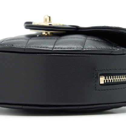 Chanel 22S Small Heart Bag Lambskin Black LGHW