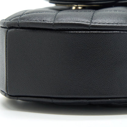 Chanel 22S Small Heart Bag Lambskin Black LGHW