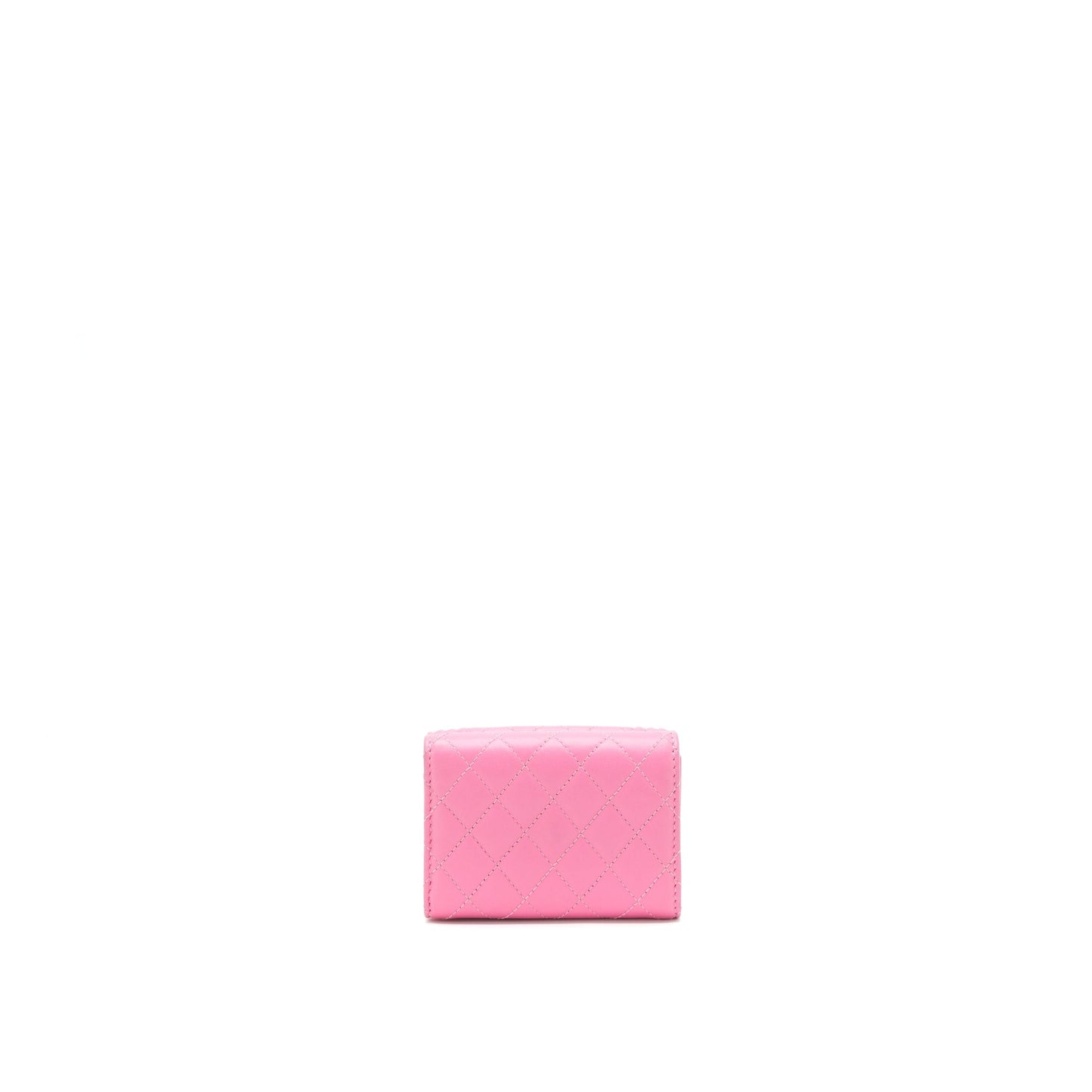 Chanel Boy Small Wallet Pink Brushed Lambskin GHW