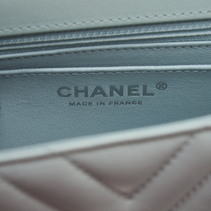 Chanel chevron mini 2.55 Reissue flap Bag Calfskin light blue SHW