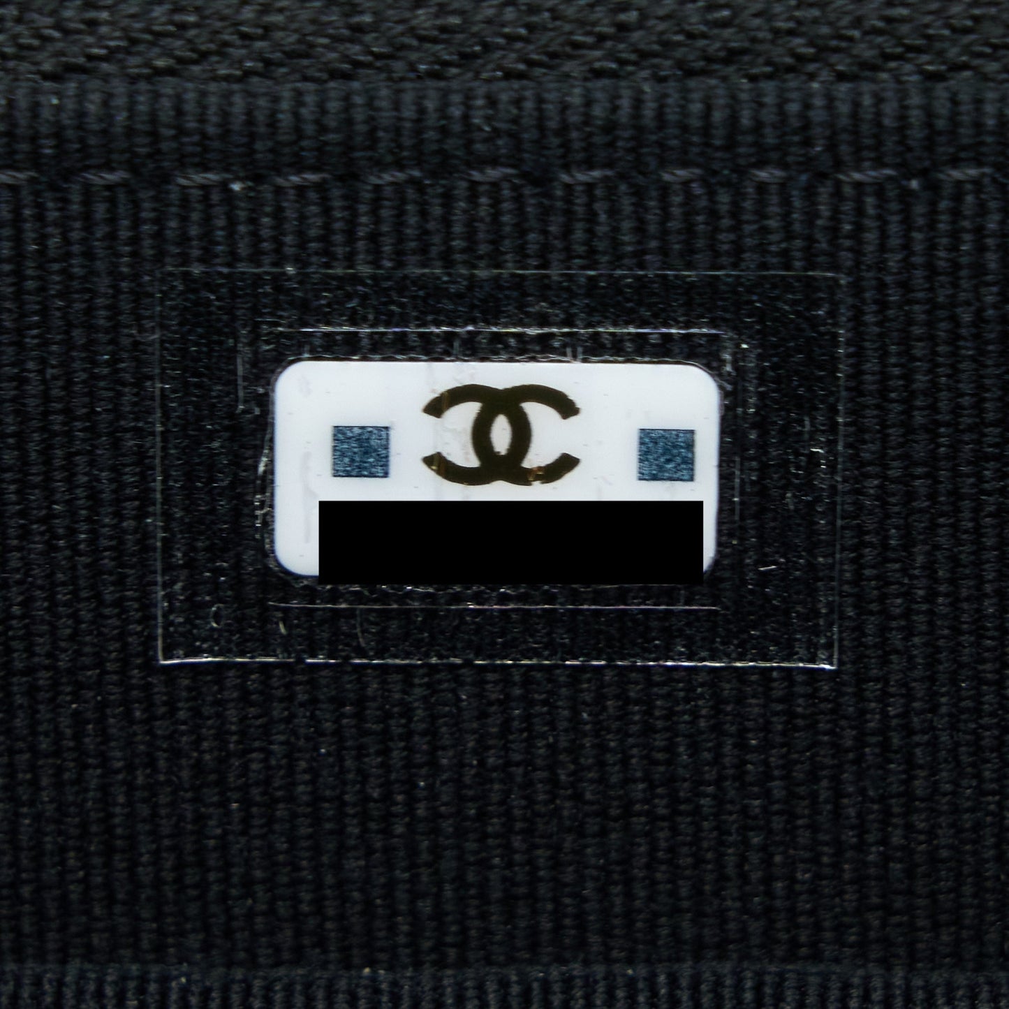 Chanel 22K Top Handle Pocket Long Vanity With Chain Black GHW
