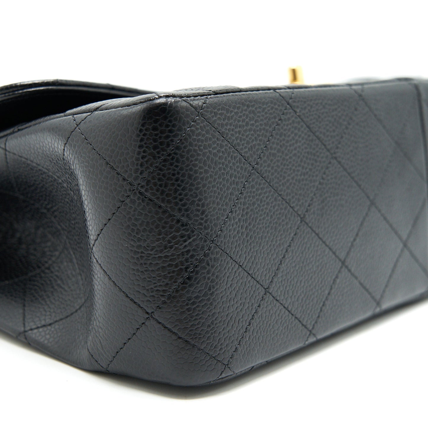 CHANEL CLASSIC JUMBO DOUBLE FLAP BAG BLACK CAVIER GHW