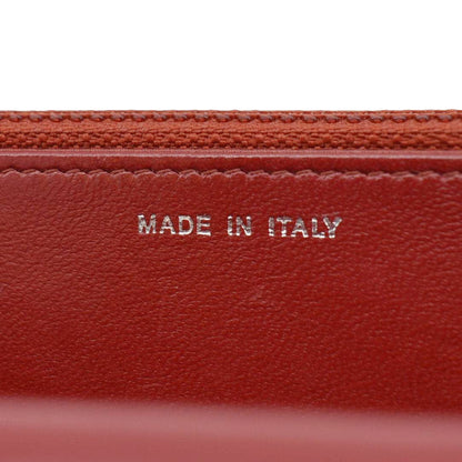 CHANEL Camellia Wallet On Chain Leather Crossbody Bag Red