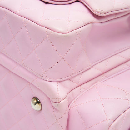 Chanel Cambon aligned Large Reporter Bag in Pink