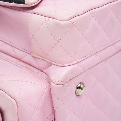 Chanel Cambon aligned Large Reporter Bag in Pink