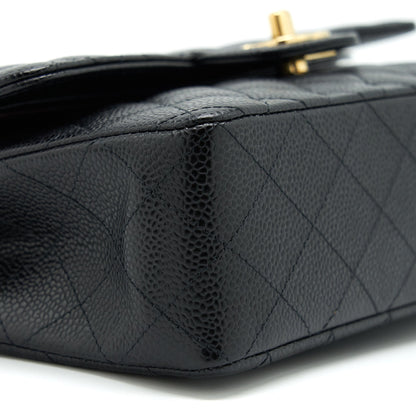 Chanel Small Classic Double Flap Caviar Black GHW