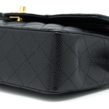 Chanel Small Classic Double Flap Caviar Black GHW