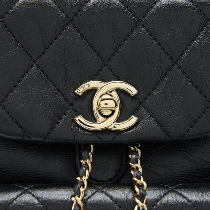 Chanel 22C Mini Duma Backpack Calfskin Black LGHW (Microchip)