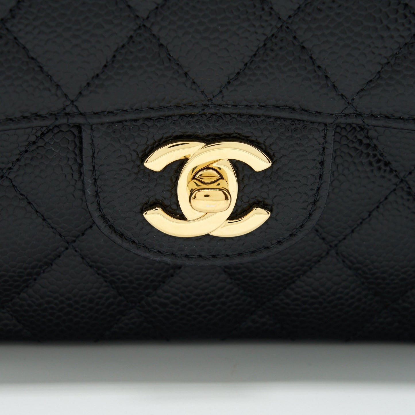Chanel Small Classic Double Flap Caviar Black GHW