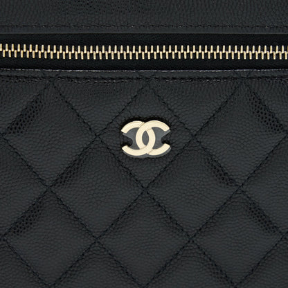 Chanel Top Handle Vanity Case Caviar Black LGHW