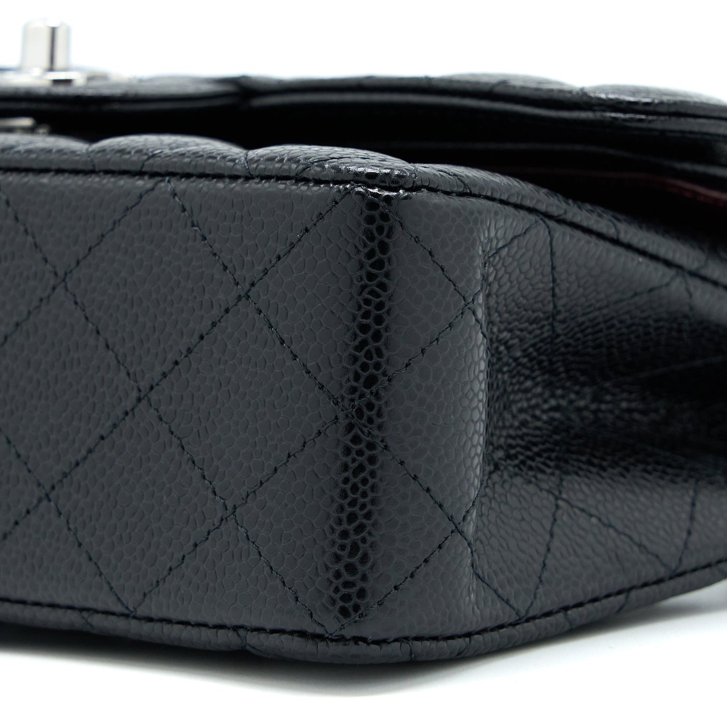 Chanel Small Classic Double Flap Bag Caviar Black SHW(Microchip)