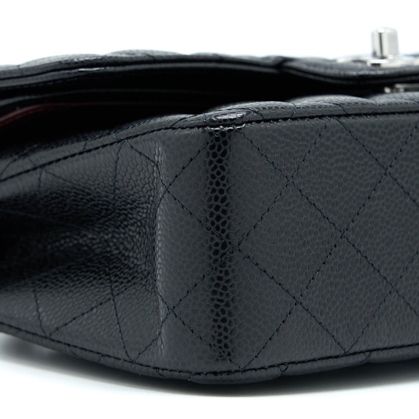 Chanel Small Classic Double Flap Bag Caviar Black SHW(Microchip)
