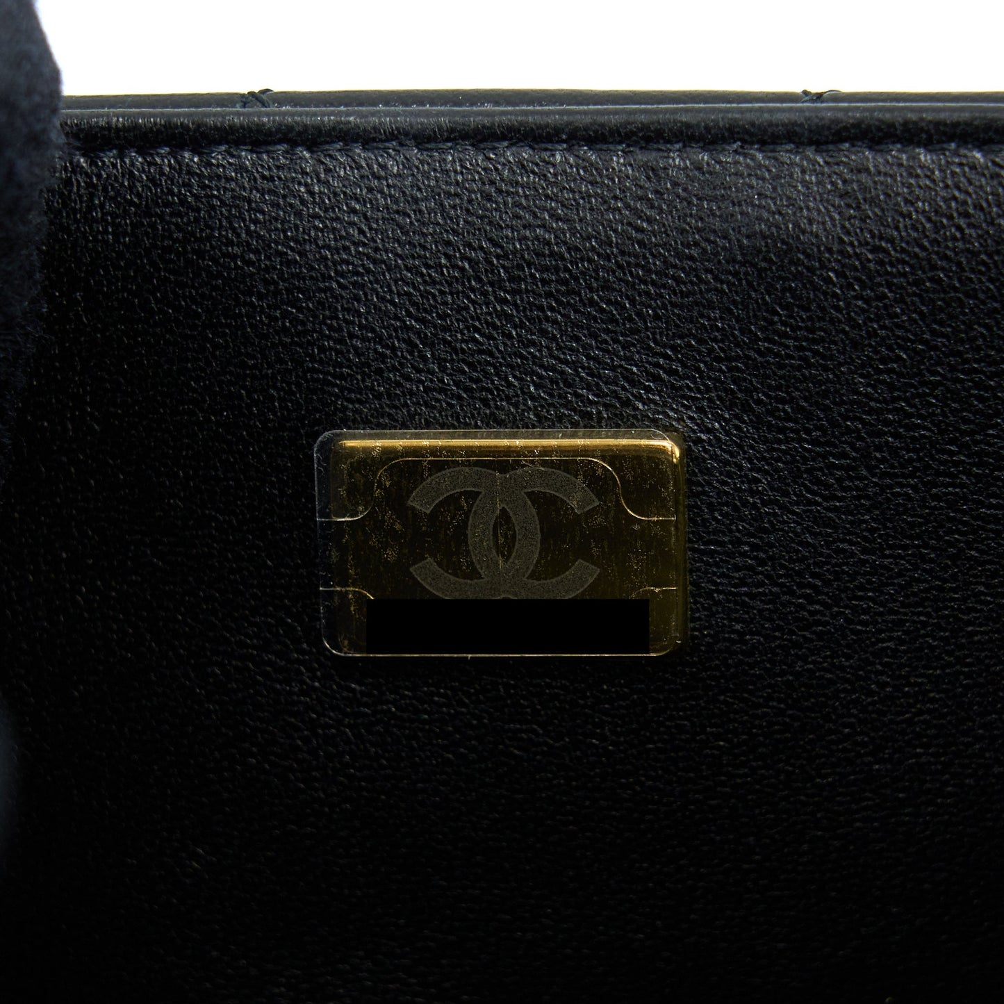 Chanel Mini Rectangular Flap Bag Lambskin Black LGHW (Microchip)