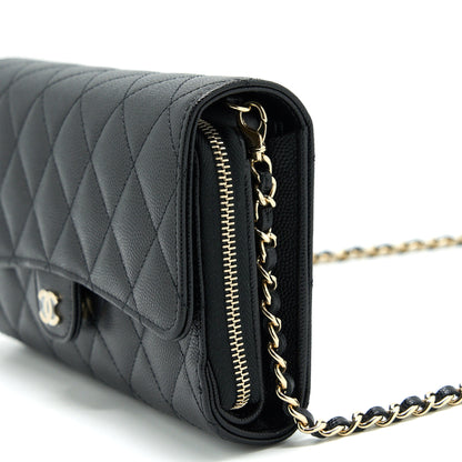 Chanel 22C 3 in 1 Wallet on Chain Caviar Black LGHW