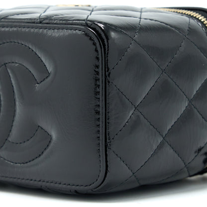 Chanel Vanity Case Glazed Lambskin Black LGHW