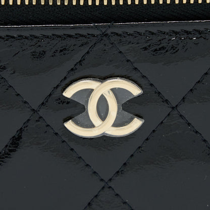 Chanel Vanity Case Glazed Lambskin Black LGHW