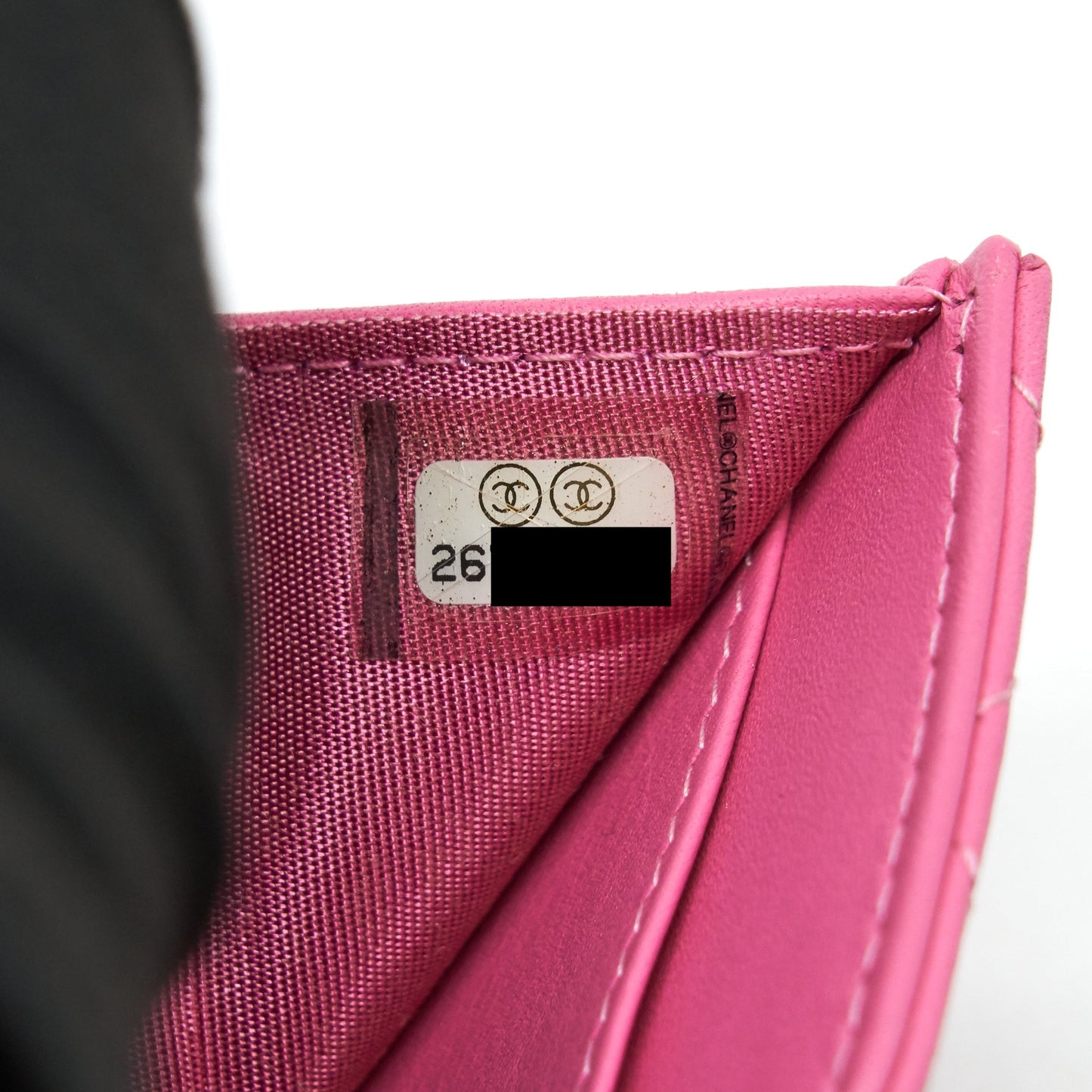 Chanel Boy Small Wallet Pink Brushed Lambskin GHW