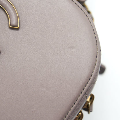 Chanel CC logo vanity with handle and Chain Grey with GHW