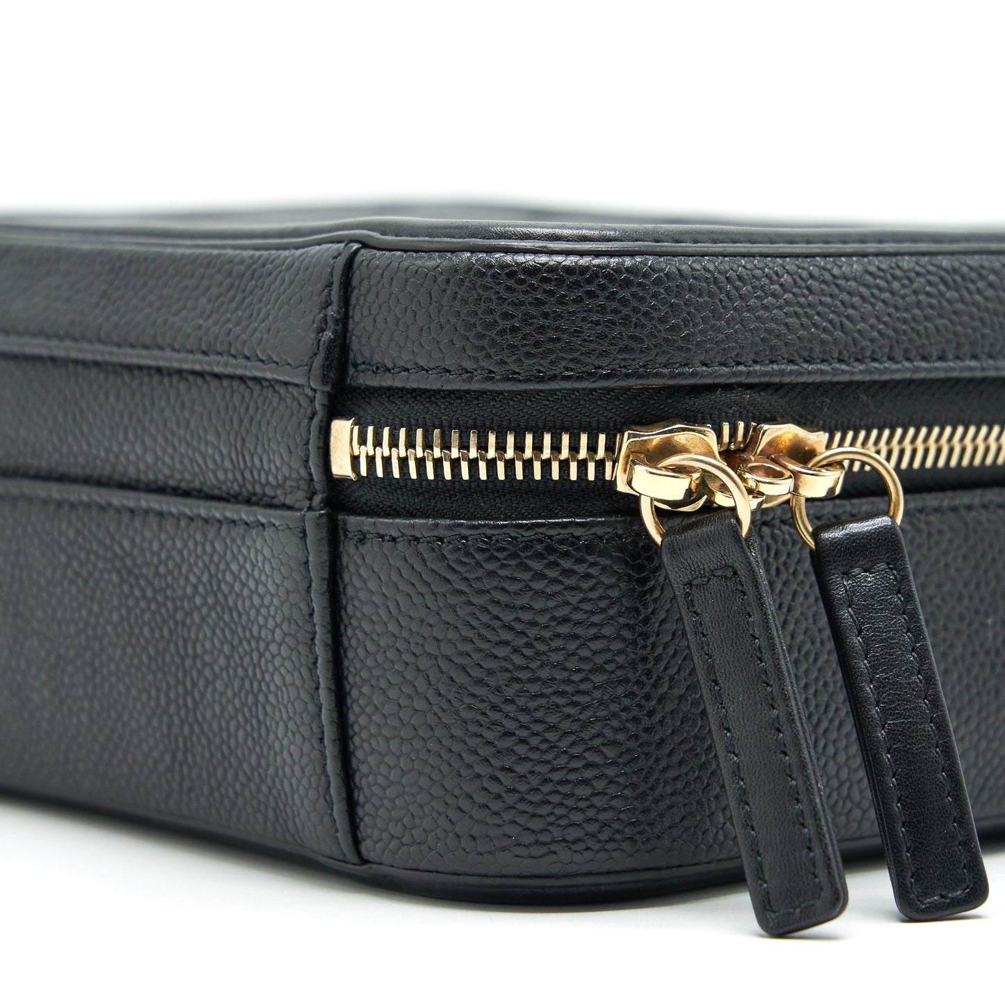 Chanel Cavia Leather Vanity Bag Black GHW