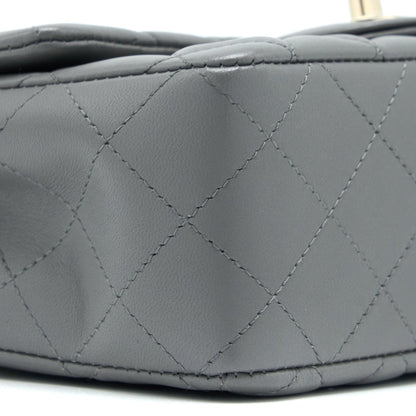 Chanel 22A Mini Rectangular Lambskin Grey LGHW(Microchip)