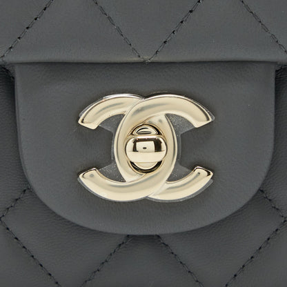 Chanel 22A Mini Rectangular Lambskin Grey LGHW(Microchip)