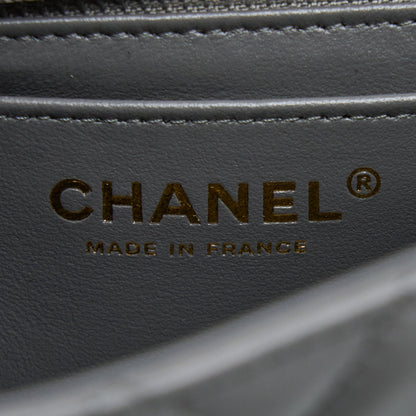 Chanel 22A Mini Rectangular Lambskin Grey LGHW(Microchip)