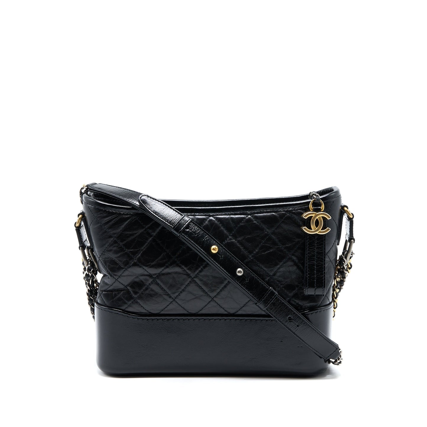 Chanel New Medium Gabrielle Hobo Bag Aged Smooth Calfskin Multicolour Hardware
