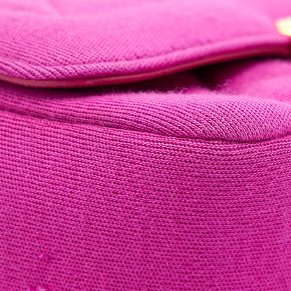Chanel Seasonal Mini Flap Bag Fabric Pink LGHW