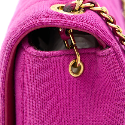 Chanel Seasonal Mini Flap Bag Fabric Pink LGHW