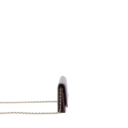 Chanel Boy Wallet on Chain Caviar Burgundy GHW