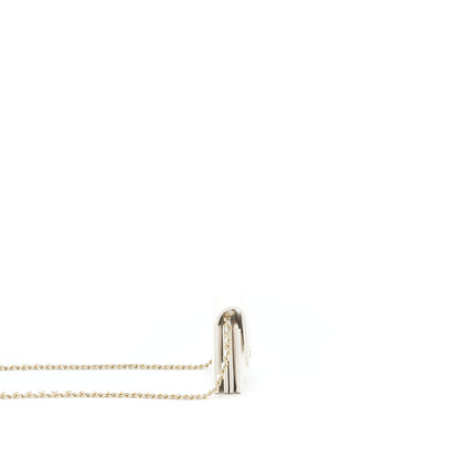 Chanel 21B Card Holder On Chain Caviar White LGHW