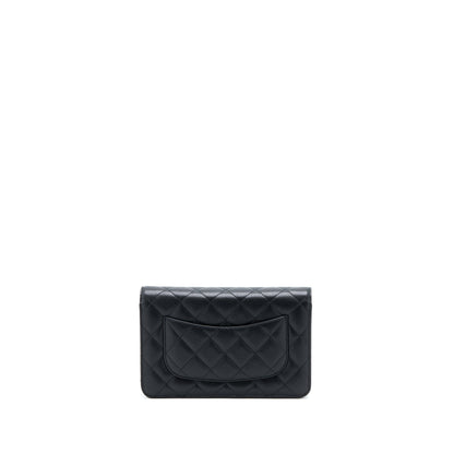Chanel Classic Wallet on Chain Caviar Black GHW (Microchip)
