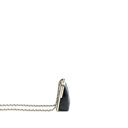 Chanel Mini Clip With Chain Lambskin Black LGHW
