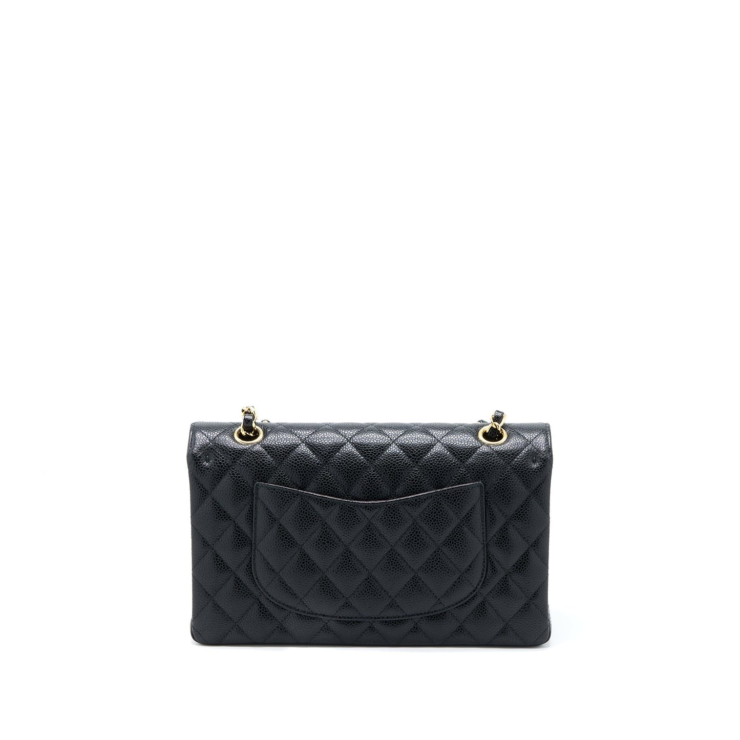 Chanel Medium Classic Double Flap Bag Caviar Black GHW (Microchip)